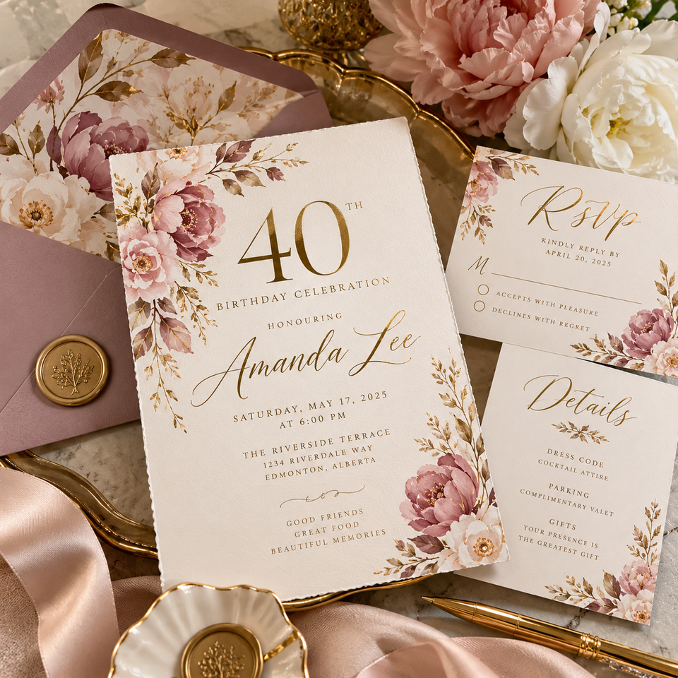 Luxury Celebration Invitations