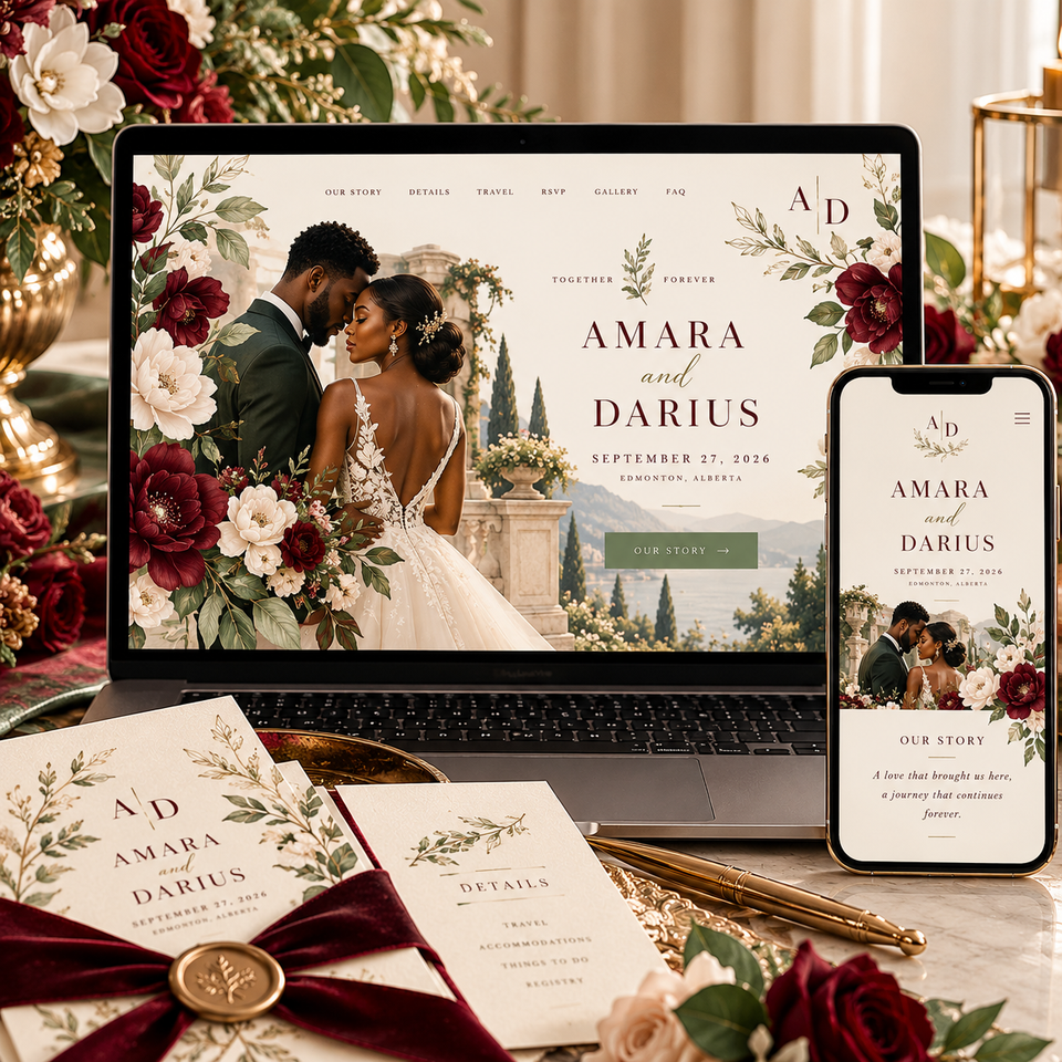 Personalized Wedding Website