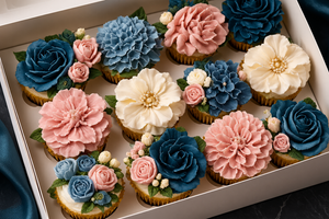Couture Floral Cupcakes