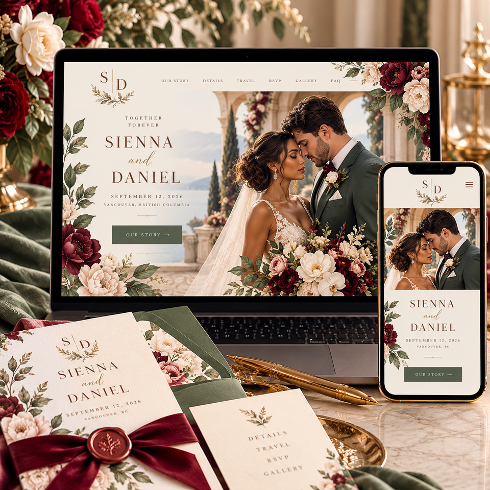 Personalized Wedding Website