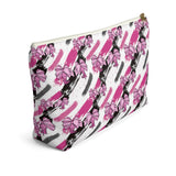 Fashionable Printed Accessory Pouch - Makeup Bag- Cute Cosmetic Bag
