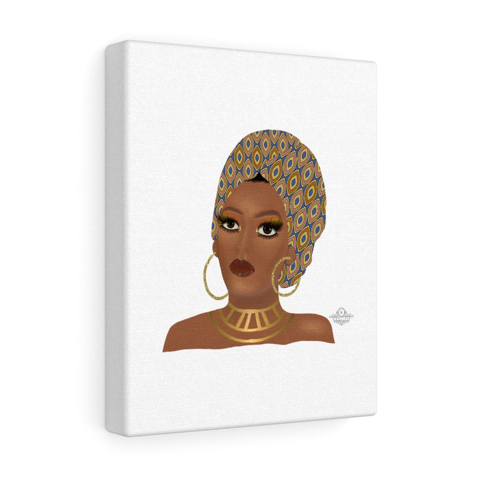 Luxury Afro Woman Canvas Gallery Wraps