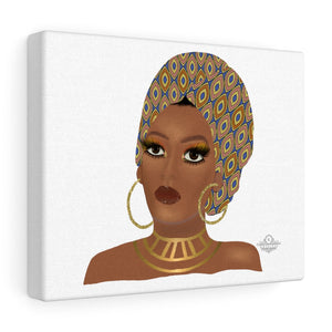 Luxury Afro Woman Canvas Gallery Wraps