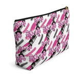 Fashionable Printed Accessory Pouch - Makeup Bag- Cute Cosmetic Bag