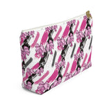 Fashionable Printed Accessory Pouch - Makeup Bag- Cute Cosmetic Bag