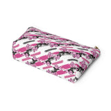 Fashionable Printed Accessory Pouch - Makeup Bag- Cute Cosmetic Bag