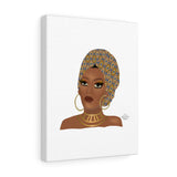 Luxury Afro Woman Canvas Gallery Wraps
