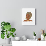 Luxury Afro Woman Canvas Gallery Wraps